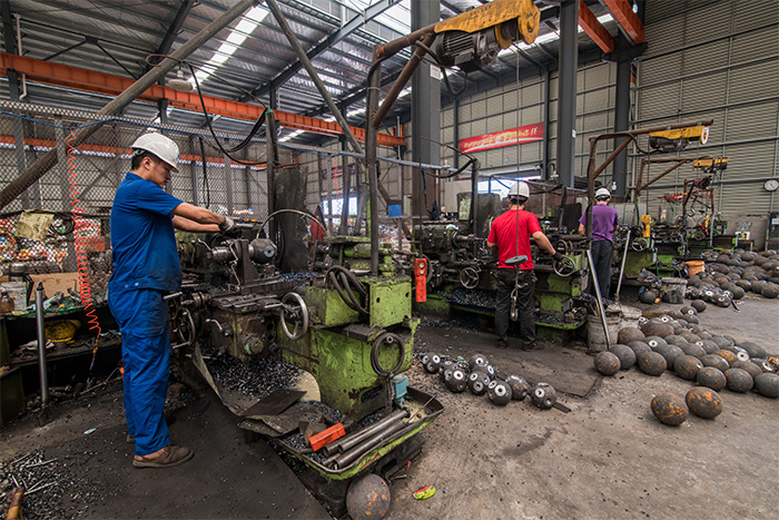 中山网架配件车间